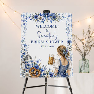Oktoberfest German Beer Pretzel Bridal Shower Foam Board