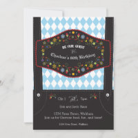 Oktoberfest German Birthday Party Theme Invitation