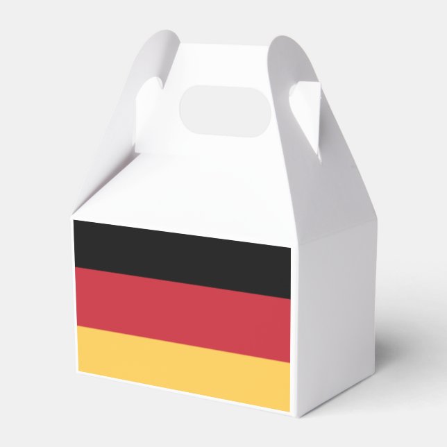 Oktoberfest German Flag Germany Theme Party Favor Boxes (Front Side)