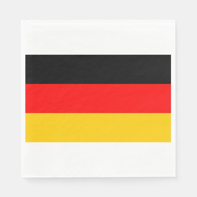Oktoberfest German Flag Germany Theme Party Napkins (Front)