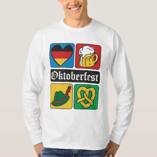 Oktoberfest German Icons T_Shirt