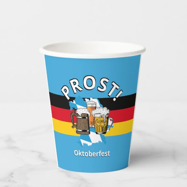 OKTOBERFEST Germany Flag  Paper Cups (Front)