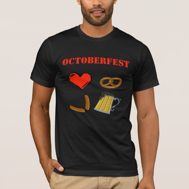Oktoberfest Germany October Beer Deutschland T-Shirt (Front)