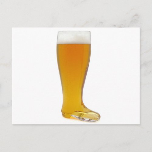 oktoberfest_glass_beer_boot postcard