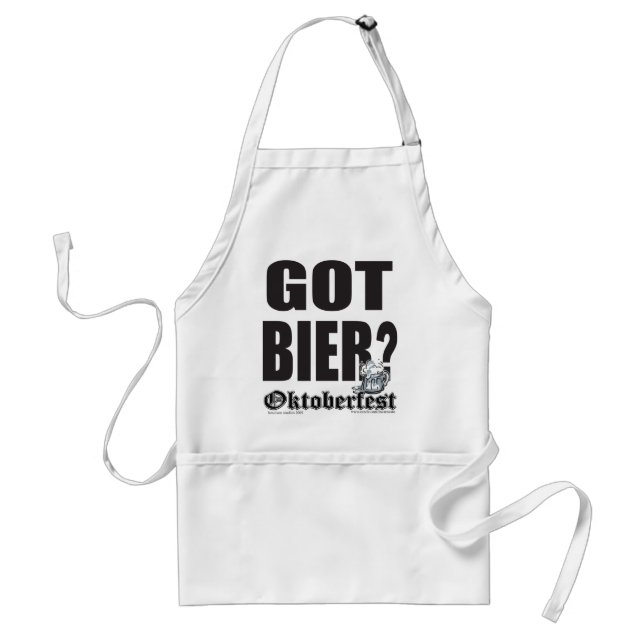 Oktoberfest Got Bier? Adult Apron (Front)