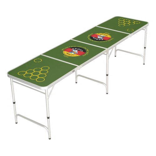 OKTOBERFEST Green Customizable Beer Pong Table