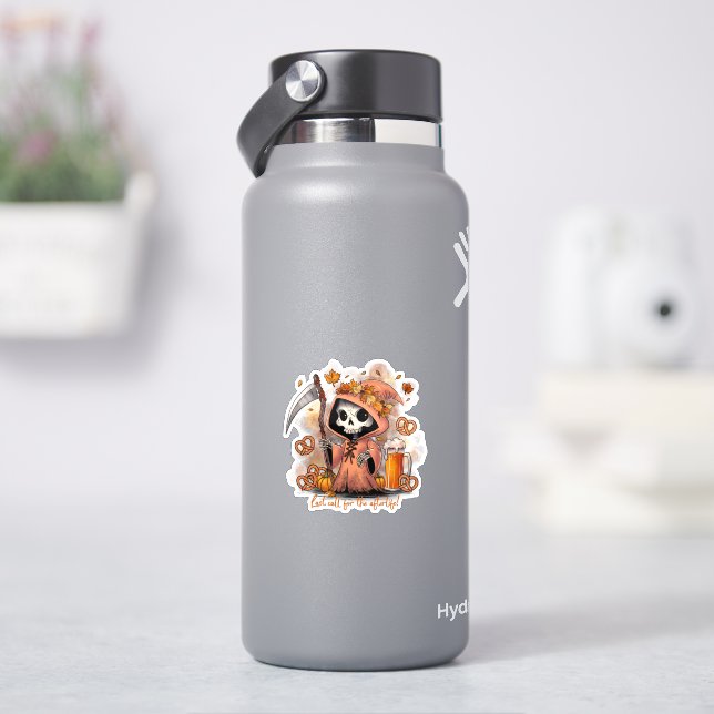 Oktoberfest Grim Reaper Sticker (HydroFlask)