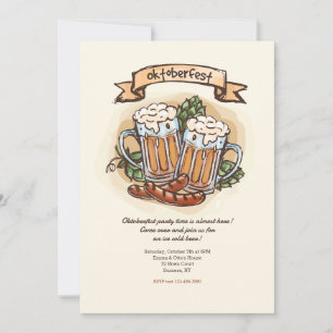 Oktoberfest Hand-drawn Invitation