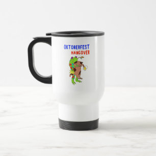 Oktoberfest Hangover Cat 16 Frog October Volksfest Travel Mug
