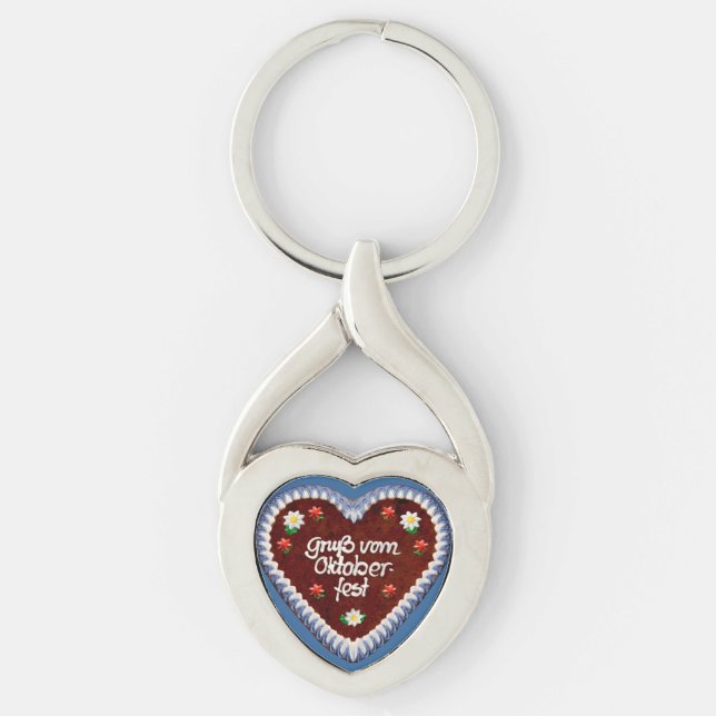 Oktoberfest Heart Keychain (Front)