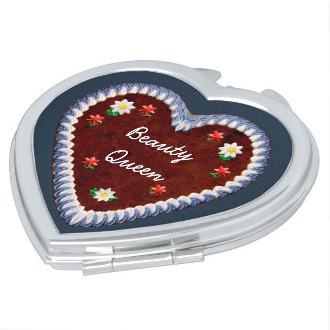 Oktoberfest Heart Makeup Mirror (Turned)