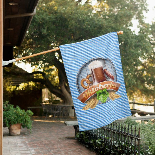 Oktoberfest House Flag (In SItu)