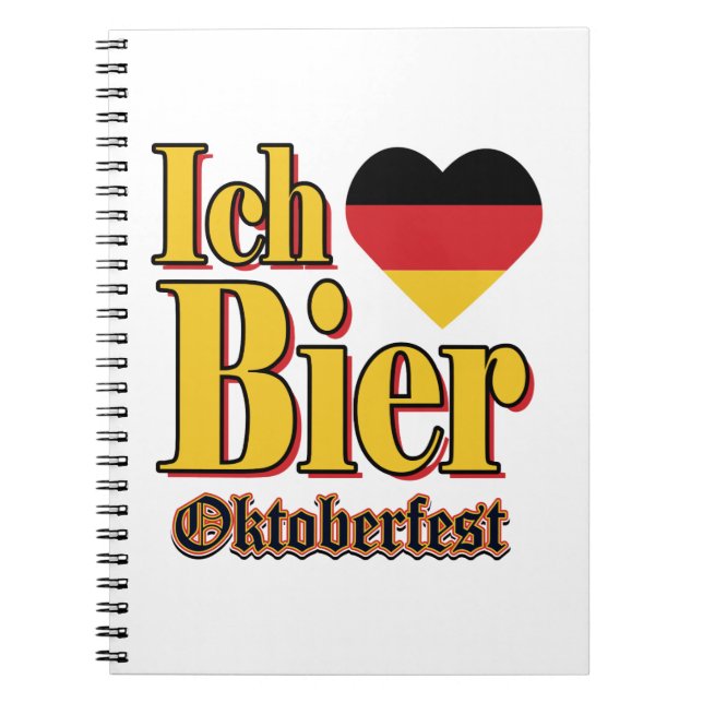 Oktoberfest-ICH-BIER Notebook (Front)