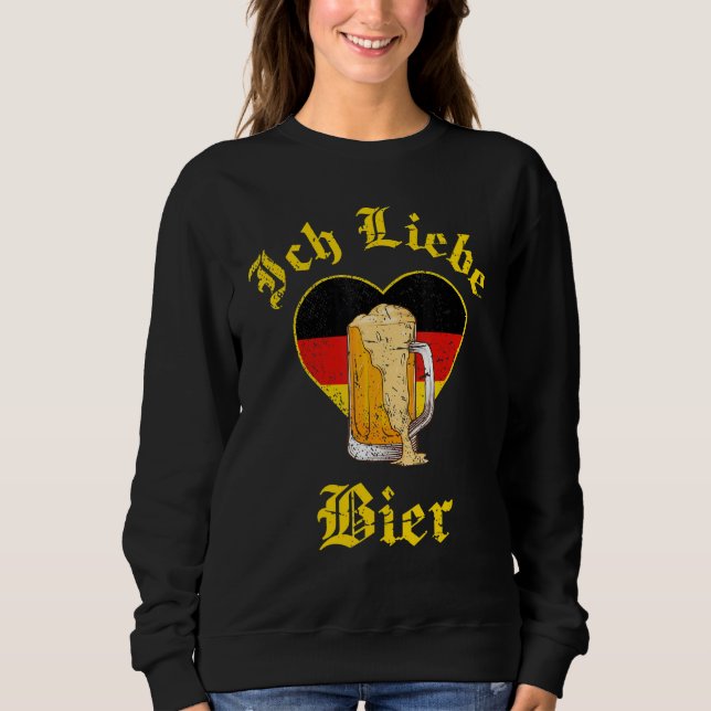 Oktoberfest Ich Liebe Beer German Bavarian Festiva Sweatshirt (Front)