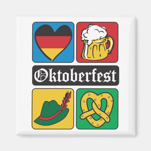 Oktoberfest Icons Magnet (Front)