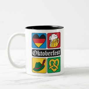 Oktoberfest Icons Two-Tone Coffee Mug