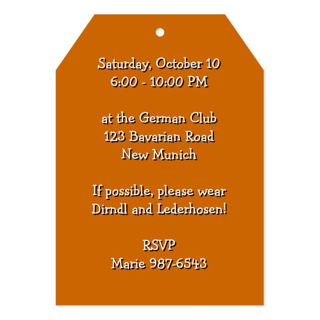 Oktoberfest Invitation