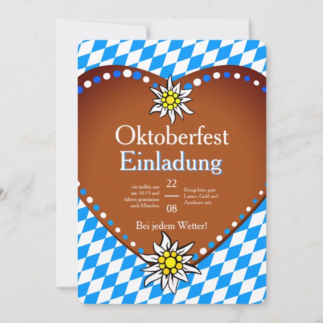 Oktoberfest Invitation (Back)