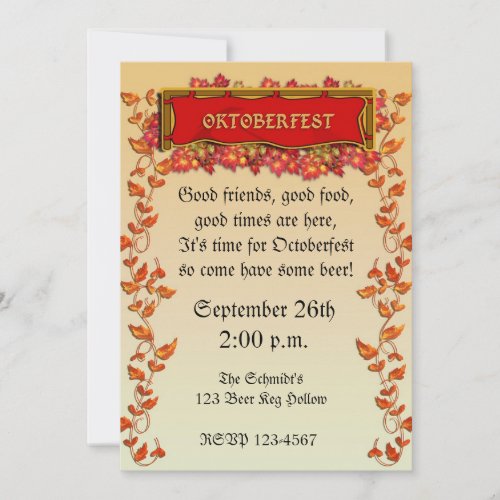 Oktoberfest Invitation