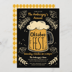Oktoberfest Invitation - Beer Invitation