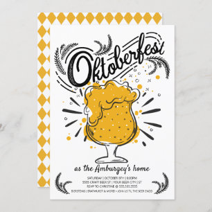Oktoberfest Invitation - Beer Invitation