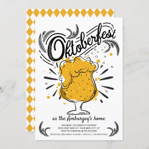 Oktoberfest Invitation _ Beer Invitation