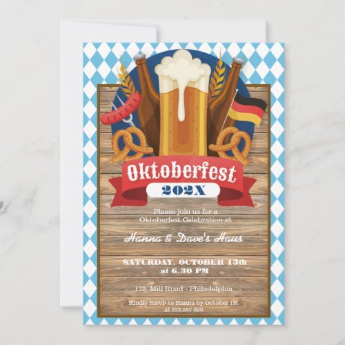 Oktoberfest Invitation Card