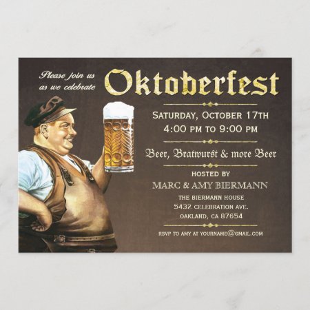 Oktoberfest Invitations (vintage) V.1