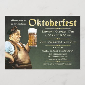 Oktoberfest Invitations (vintage) V.1 (green) by Anything_Goes at Zazzle