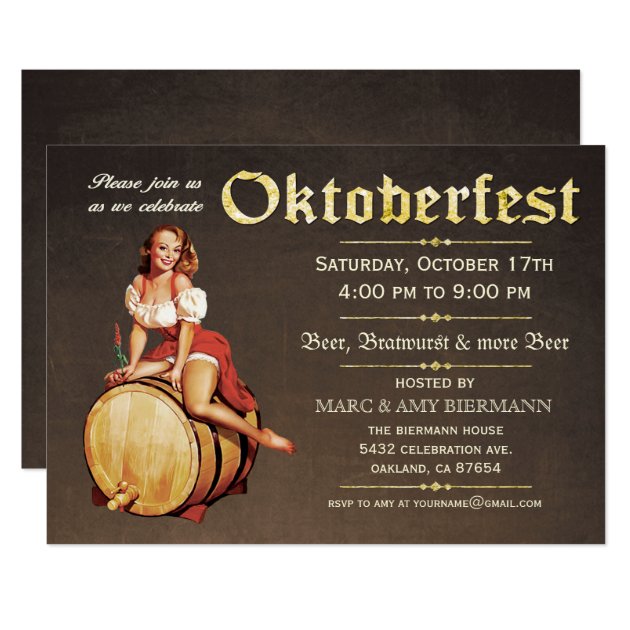 Oktoberfest Invitations (Vintage) V.2