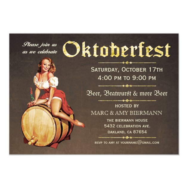 Oktoberfest Invitations (Vintage) V.2
