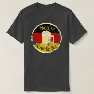 Oktoberfest Kiss Me Grungy Design T-Shirt