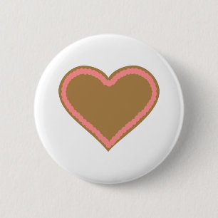 Oktoberfest lebkuchen heart pinback button
