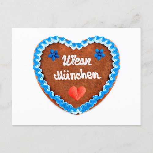 Oktoberfest Lebkuchenherz Wiesn Mnchen Postcard