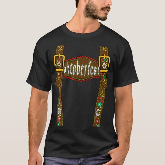 Oktoberfest Lederhosen T-Shirt (Front)