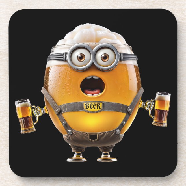 Oktoberfest Minion Beverage Coaster (Front)