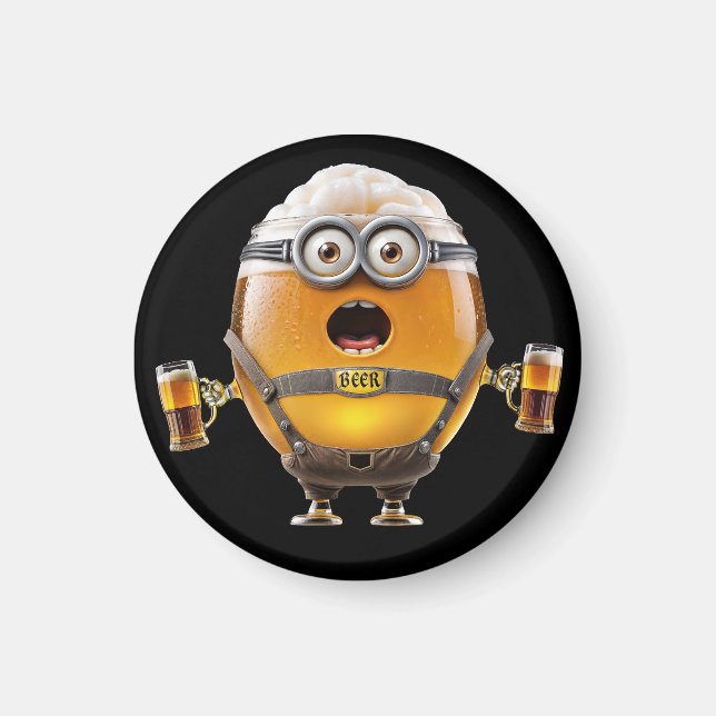 Oktoberfest Minion Magnet (Front)