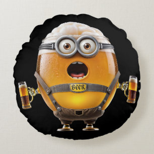 Oktoberfest Minion Round Pillow