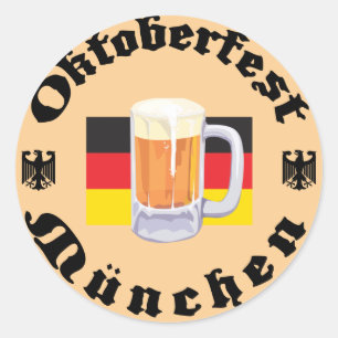 Oktoberfest Munchen Classic Round Sticker