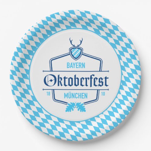 Oktoberfest Munich Bavaria Paper Plate