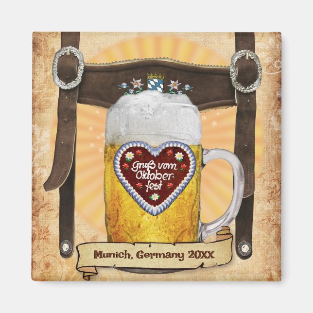 Oktoberfest Munich (customizable) Magnet (Front)