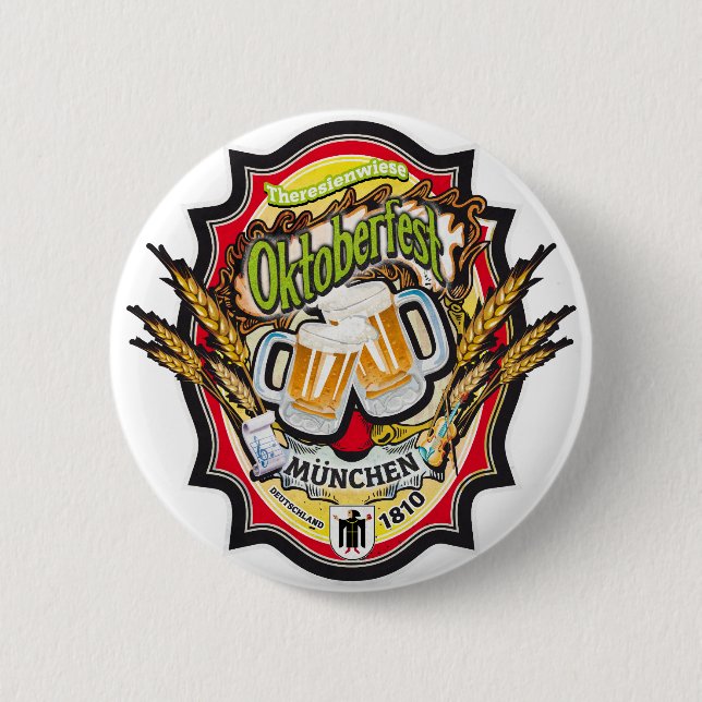 OKTOBERFEST MUNICH DEUTSCHLAND BUTTON (Front)