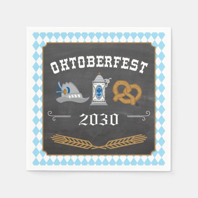 Oktoberfest Napkins - German Beer Party (Front)