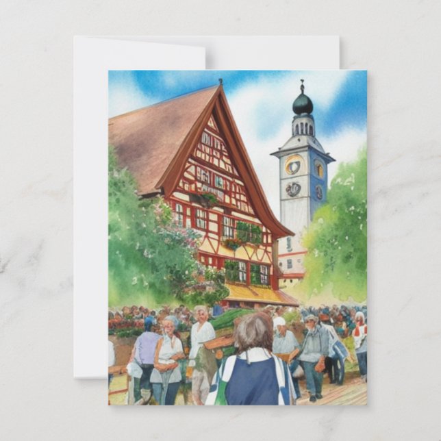 Oktoberfest Note Card (Front)