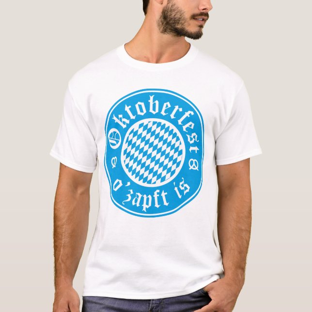Oktoberfest O’zapft Is Germany Bavarian T-Shirt (Front)