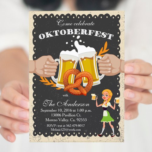 Oktoberfest Octoberfest Beer Party Invitation