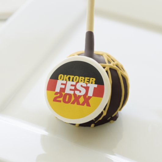 Oktoberfest Octoberfest German Flag Cake Pops (Front Insitu)
