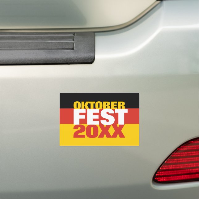 Oktoberfest Octoberfest German Flag Car Magnet (In Situ)