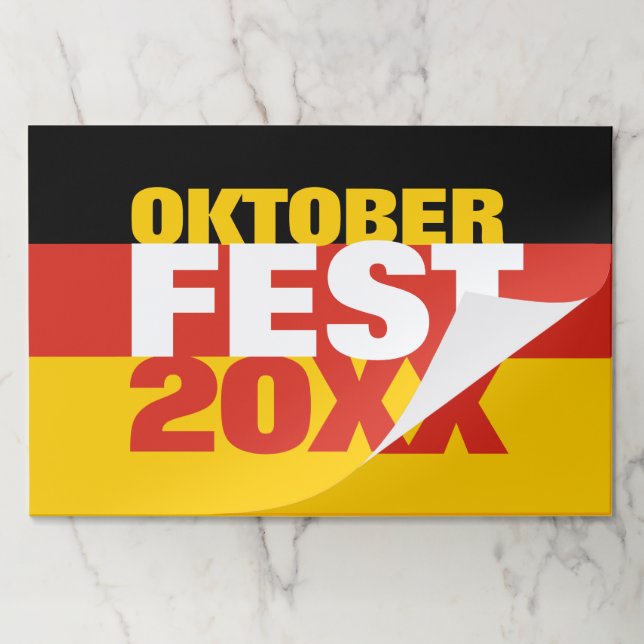 Oktoberfest Octoberfest German Flag Paper Pad (Folded)