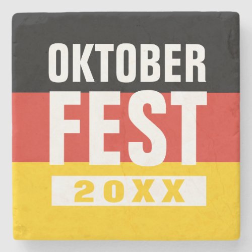 Oktoberfest Octoberfest German Flag Stone Coaster